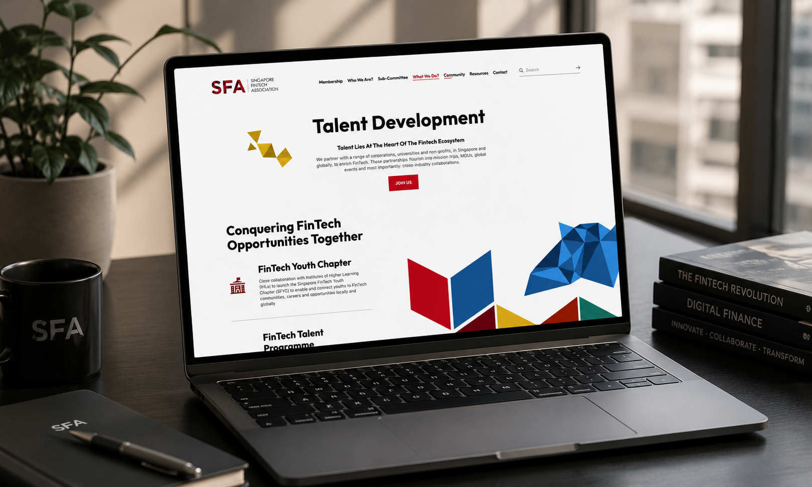 Singapore FinTech Association (SFA) hero banner
