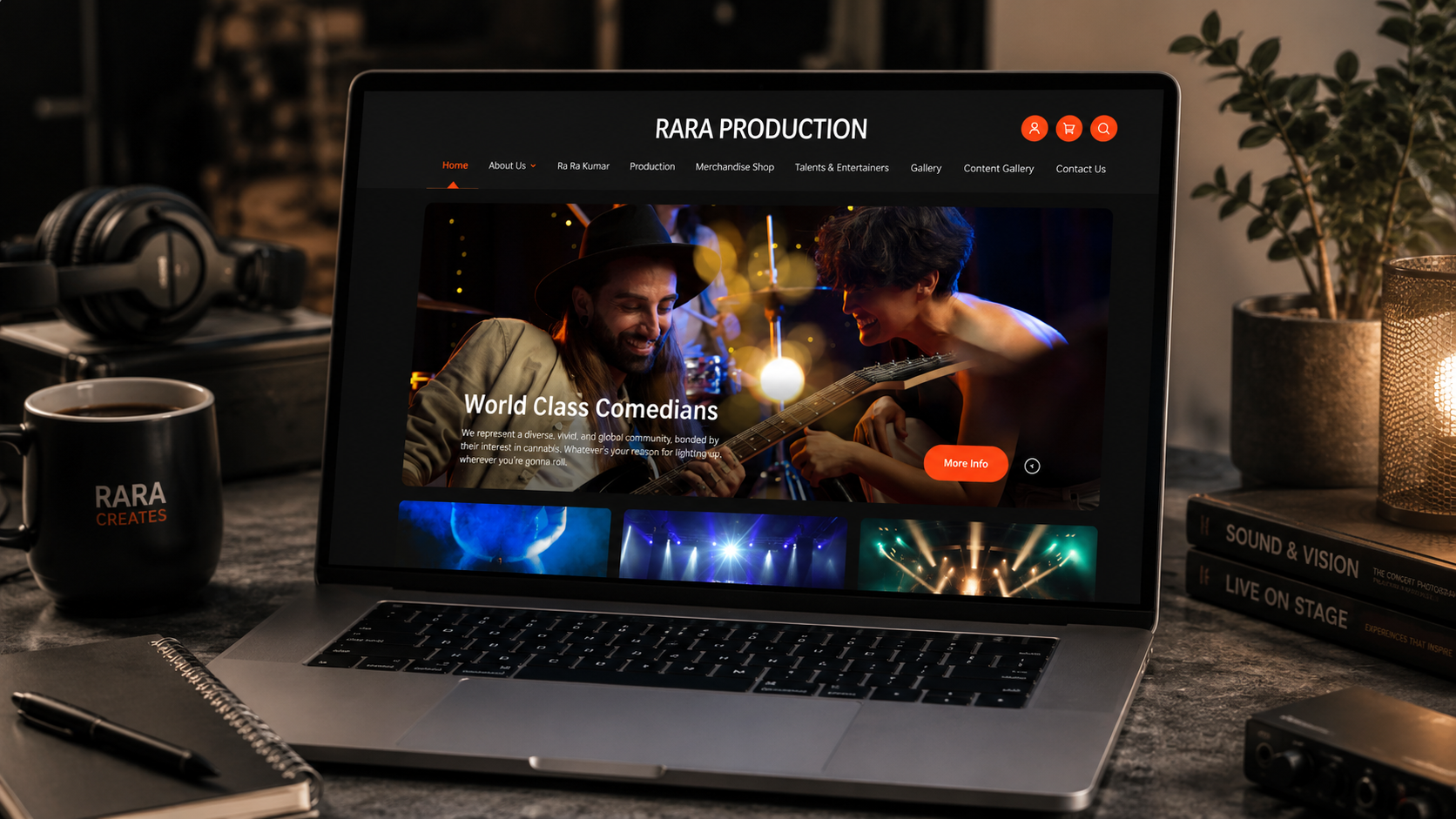 RARA Production hero banner