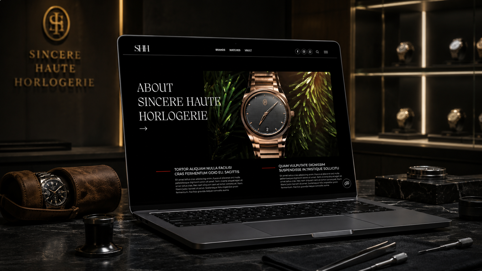 Sincere Haute Horlogerie hero banner