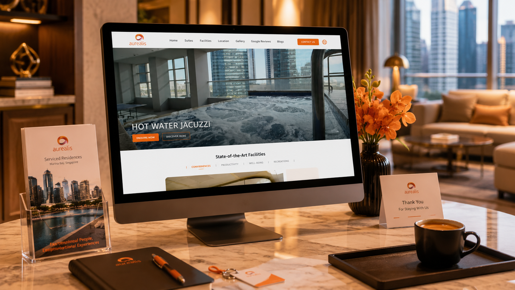 Aurealis Serviced Residence hero banner